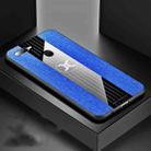 For OPPO A7X / F9 XINLI Stitching Cloth Textue Shockproof TPU Protective Case(Blue) - 1