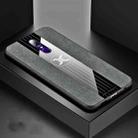 For OPPO A9 XINLI Stitching Cloth Textue Shockproof TPU Protective Case(Gray) - 1