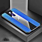 For OPPO A9 XINLI Stitching Cloth Textue Shockproof TPU Protective Case(Blue) - 1