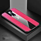For OPPO R17 PRO XINLI Stitching Cloth Textue Shockproof TPU Protective Case(Red) - 1
