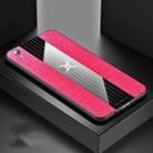 For OPPO R9 XINLI Stitching Cloth Textue Shockproof TPU Protective Case(Red) - 1