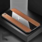 Ror OPPO R9 Plus XINLI Stitching Cloth Textue Shockproof TPU Protective Case(Brown) - 1