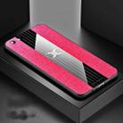 For OPPO R9S XINLI Stitching Cloth Textue Shockproof TPU Protective Case(Red) - 1