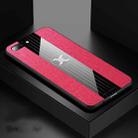 For OPPO R11 Plus XINLI Stitching Cloth Textue Shockproof TPU Protective Case(Red) - 1