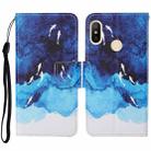 For Xiaomi Redmi Note 6 Pro Colored Drawing Pattern Horizontal Flip Leather Case with Holder & Card Slots & Wallet & Lanyard(Watercolor Fish) - 1