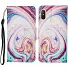 For Xiaomi Redmi Note 6 Pro Colored Drawing Pattern Horizontal Flip Leather Case with Holder & Card Slots & Wallet & Lanyard(Whirlpool Marble) - 1