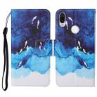 For Xiaomi Redmi Note 7 / 7 Pro Colored Drawing Pattern Horizontal Flip Leather Case with Holder & Card Slots & Wallet & Lanyard(Watercolor Fish) - 1