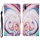 For Xiaomi Redmi Note 7 / 7 Pro Colored Drawing Pattern Horizontal Flip Leather Case with Holder & Card Slots & Wallet & Lanyard(Whirlpool Marble) - 1