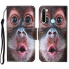 For Xiaomi Redmi Note 8 Colored Drawing Pattern Horizontal Flip Leather Case with Holder & Card Slots & Wallet & Lanyard(Orangutan) - 1