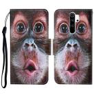 For Xiaomi Redmi Note 8 Pro Colored Drawing Pattern Horizontal Flip Leather Case with Holder & Card Slots & Wallet & Lanyard(Orangutan) - 1