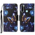 For Xiaomi Redmi Note 8T Colored Drawing Pattern Horizontal Flip Leather Case with Holder & Card Slots & Wallet & Lanyard(Moon Butterfly) - 1
