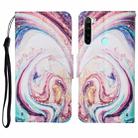 For Xiaomi Redmi Note 8T Colored Drawing Pattern Horizontal Flip Leather Case with Holder & Card Slots & Wallet & Lanyard(Whirlpool Marble) - 1