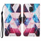 For Xiaomi Redmi Note 9 Pro Colored Drawing Pattern Horizontal Flip Leather Case with Holder & Card Slots & Wallet & Lanyard(Starry Marble) - 1