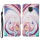 For Xiaomi Redmi Note 9 Pro Colored Drawing Pattern Horizontal Flip Leather Case with Holder & Card Slots & Wallet & Lanyard(Whirlpool Marble) - 1