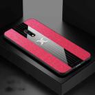 For OPPO Realme X / K3 XINLI Stitching Cloth Textue Shockproof TPU Protective Case(Red) - 1