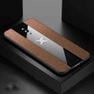 For OPPO Reno XINLI Stitching Cloth Textue Shockproof TPU Protective Case(Brown) - 1