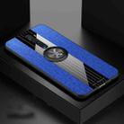 For OPPO RENO 2 XINLI Stitching Cloth Textue Shockproof TPU Protective Case(Blue) - 1