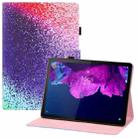 For Lenovo Tab P11 (Tab-J606F) Colored Drawing Horizontal Flip PU Leather Case with Holder & Card Slots & Wallet & Sleep / Wake-up Function(Rainbow Sand) - 1