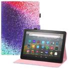 For Amazon Kindle Fire HD8 Colored Drawing Horizontal Flip PU Leather Case with Holder & Card Slots & Wallet & Sleep / Wake-up Function(Rainbow Sand) - 1