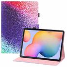 For Samsung Galaxy Tab S6 Lite P610 Colored Drawing Horizontal Flip PU Leather Case with Holder & Card Slots & Wallet & Sleep / Wake-up Function(Rainbow Sand) - 1
