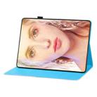For Samsung Galaxy Tab 4 10.1 T530 Colored Drawing Horizontal Flip PU Leather Case with Holder & Card Slots & Wallet & Sleep / Wake-up Function(Blue Butterflies) - 5