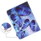 For Samsung Galaxy Tab 4 10.1 T530 Colored Drawing Horizontal Flip PU Leather Case with Holder & Card Slots & Wallet & Sleep / Wake-up Function(Blue Butterflies) - 6
