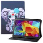 For Samsung Galaxy Tab 4 10.1 T530 Colored Drawing Horizontal Flip PU Leather Case with Holder & Card Slots & Wallet & Sleep / Wake-up Function(Mask Elephant) - 1