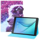 For Samsung Galaxy Tab A 9.7 T550 Colored Drawing Horizontal Flip PU Leather Case with Holder & Card Slots & Wallet & Sleep / Wake-up Function(Lion) - 1