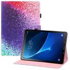 For Samsung Galaxy Tab A 10.1 (2016) T580 Colored Drawing Horizontal Flip PU Leather Case with Holder & Card Slots & Wallet & Sleep / Wake-up Function(Rainbow Sand) - 1
