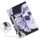 For Samsung Galaxy Tab S8+ / Tab S8 Plus /  Tab S7 FE / Tab S7+ T970 Colored Drawing Horizontal Flip PU Leather Case with Holder & Card Slots & Wallet & Sleep / Wake-up Function(Flower Skull) - 6
