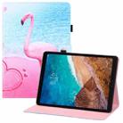 For Xiaomi Mi Pad 4 Plus Colored Drawing Horizontal Flip PU Leather Case with Holder & Card Slots & Wallet & Sleep / Wake-up Function(Flamingo) - 1