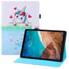 For Xiaomi Mi Pad 4 Colored Drawing Horizontal Flip PU Leather Case with Holder & Card Slots & Wallet & Sleep / Wake-up Function(Loving Unicorn) - 1