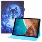 For Xiaomi Mi Pad 4 Colored Drawing Horizontal Flip PU Leather Case with Holder & Card Slots & Wallet & Sleep / Wake-up Function(Moon Wolf) - 1