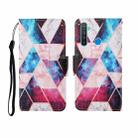 For OPPO Realme 5 Painted Pattern Horizontal Flip Leathe Case(Marble) - 1