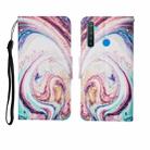 For OPPO Realme 5 Pro Painted Pattern Horizontal Flip Leathe Case(Whirlpool Marble) - 1