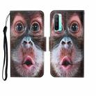 For OPPO Reno3 Painted Pattern Horizontal Flip Leathe Case(Orangutan) - 1