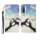 For OPPO Reno3 Painted Pattern Horizontal Flip Leathe Case(Finger) - 1