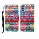 For OPPO Reno4 Painted Pattern Horizontal Flip Leathe Case(Tribal Ethnic Style) - 1