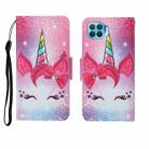 For OPPO Reno4 Lite Painted Pattern Horizontal Flip Leathe Case(Unicorn) - 1