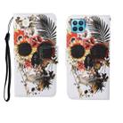 For OPPO Reno4 Lite Painted Pattern Horizontal Flip Leathe Case(Skull) - 1