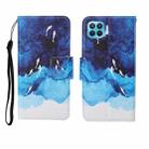 For OPPO F17 Pro Painted Pattern Horizontal Flip Leathe Case(Watercolor Fish) - 1