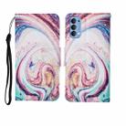 For OPPO Reno4 Pro Painted Pattern Horizontal Flip Leathe Case(Whirlpool Marble) - 1