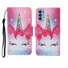 For OPPO Reno4 Pro Painted Pattern Horizontal Flip Leathe Case(Unicorn) - 1