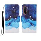 For OPPO Find X2 Pro Painted Pattern Horizontal Flip Leathe Case(Watercolor Fish) - 1