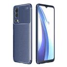 For vivo iQOO Z3 / Y72 5G Carbon Fiber Texture Shockproof TPU Case(Blue) - 1