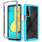 For LG Stylo 7 5G Starry Sky Solid Color Series Shockproof PC + TPU Protective Case(Light Blue) - 1