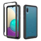 For Samsung Galaxy A02 Starry Sky Solid Color Series Shockproof PC + TPU Protective Case(Black) - 1