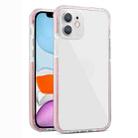 Colorful Series Shockproof Scratchproof TPU + Acrylic Protective Case For iPhone 11(Pink) - 1