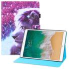 Colored Drawing Horizontal Flip PU Leather Case with Holder & Card Slots & Wallet & Sleep / Wake-up Function For iPad 9.7 (2018) / iPad 9.7 (2017)(Lion) - 1