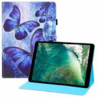 Colored Drawing Horizontal Flip PU Leather Case with Holder & Card Slots & Wallet & Sleep / Wake-up Function For iPad Pro 10.5(2017) / Air 10.5(2019) / 10.2(2019) / 10.2(2020)(Blue Butterflies) - 1